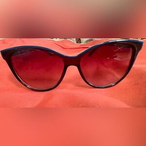 Tahari Women's Cat Eye Sunglasses Blue Black Designer UV Protection Elegant New